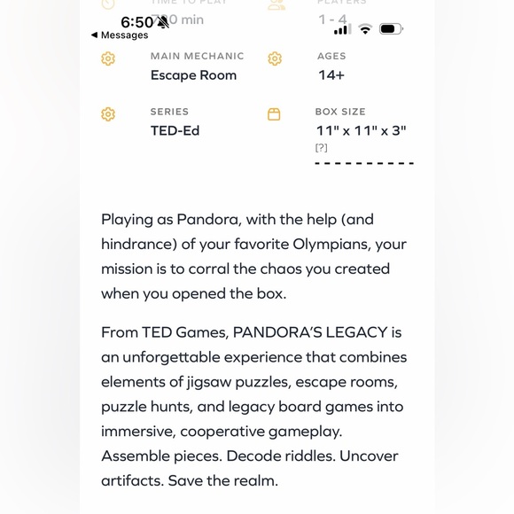 Pandora’s Legacy board game/puzzle - Picture 3 of 8